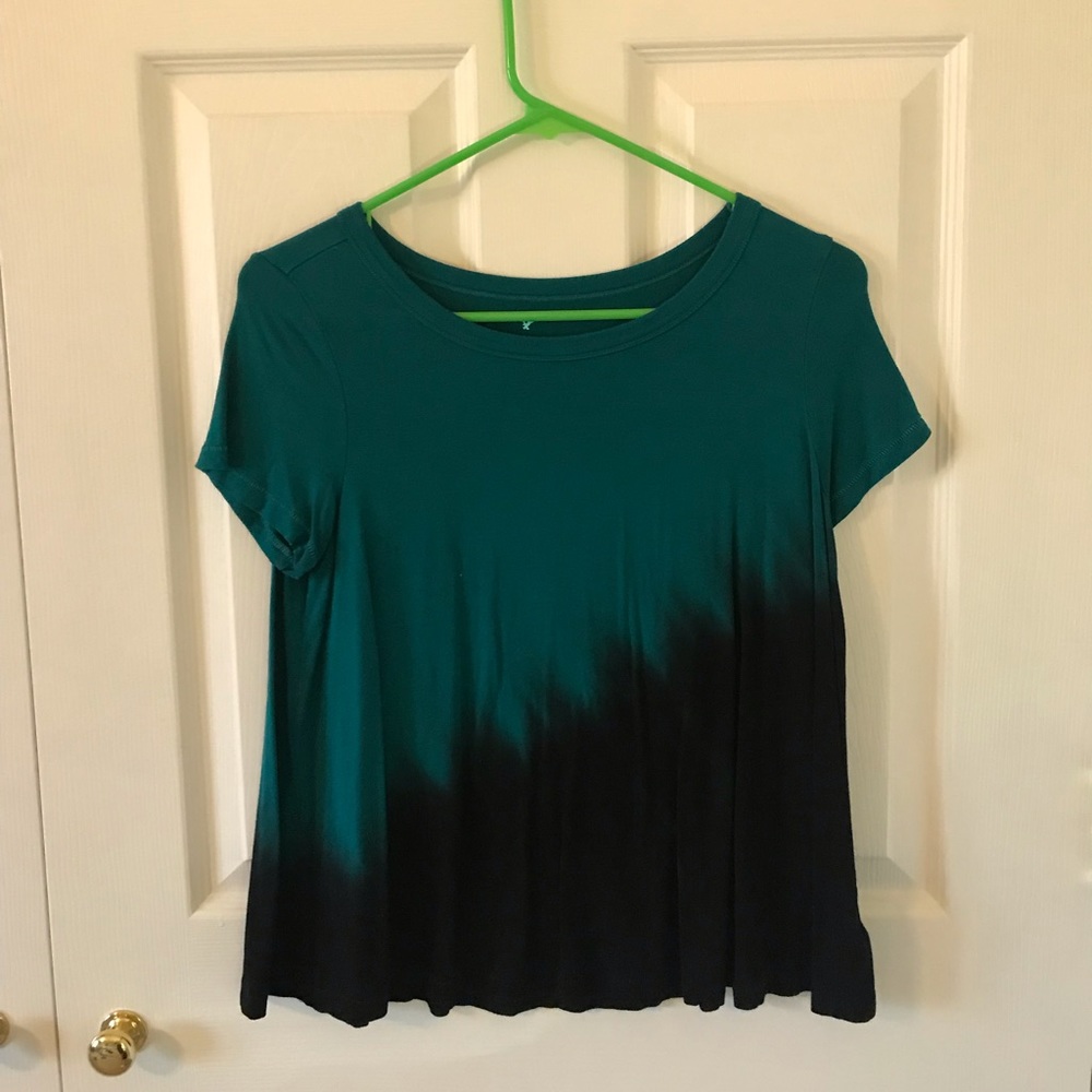 blue ombre shirt